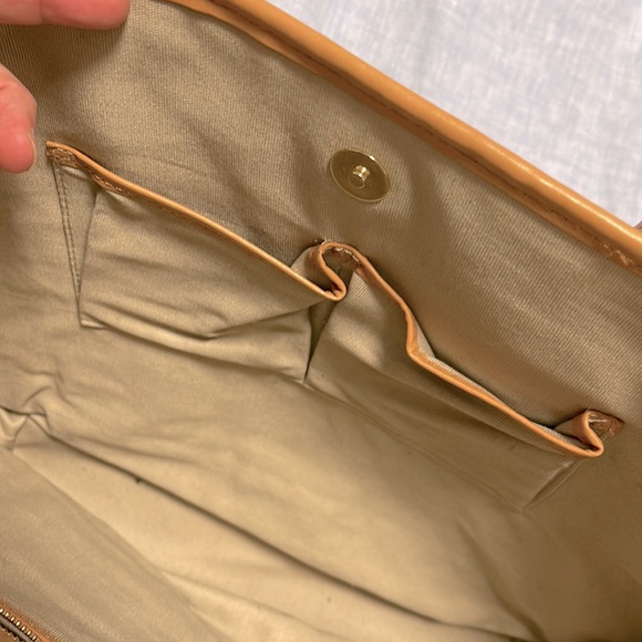 Tory Burch Rae Floral Raffia Embellished Lined Straw Tote Bag w Leather Straps - Picture 4 of 6